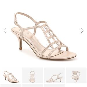 Adrianna Papell Women's, Amari Light Sand Strap, Open Toe, Heel New in Box